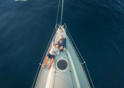 foto prematrimoniali barca a vela trieste