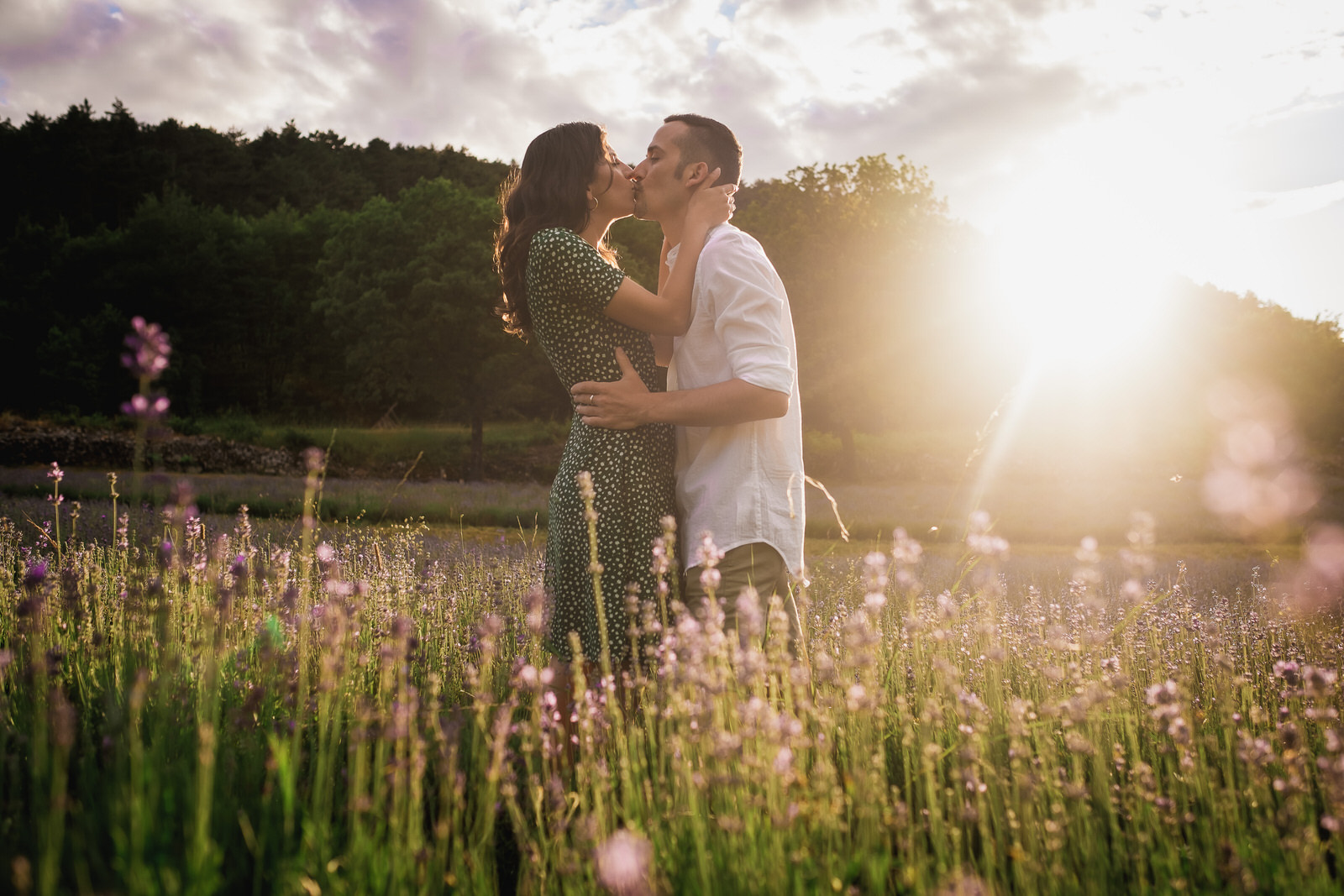 foto coppia lavanda slovenia prematrimoniali